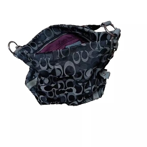 Coach Black&Gray crossbody Purse - Picture 1 of 12
